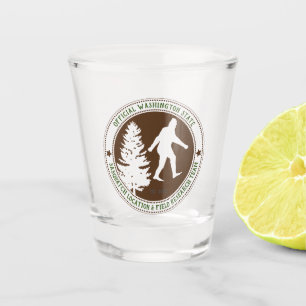 Personalised Funny Sasquatch Location and Research Shot Glass