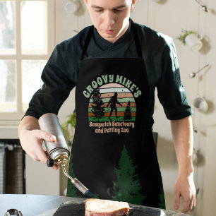 Personalised Funny Sasquatch Sanctuary Apron