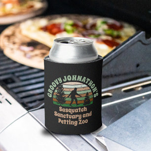 Personalised Funny Sasquatch Sanctuary Can Cooler