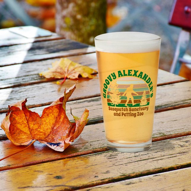 Personalised Funny Sasquatch Sanctuary Glass (Creator Uploaded)
