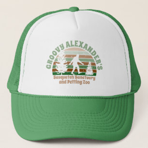 Personalised Funny Sasquatch Sanctuary Trucker Hat