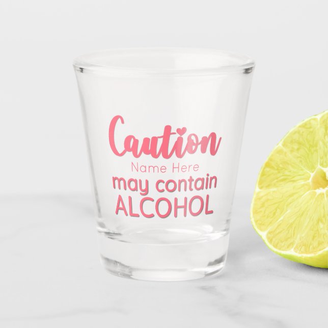 Personalised Funny Shot Glass (Front)