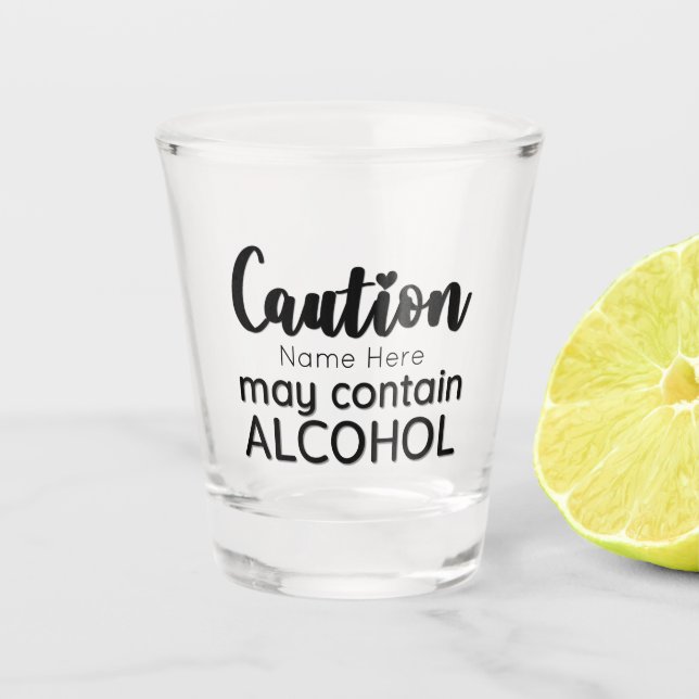 Personalised Funny Shot Glass (Front)