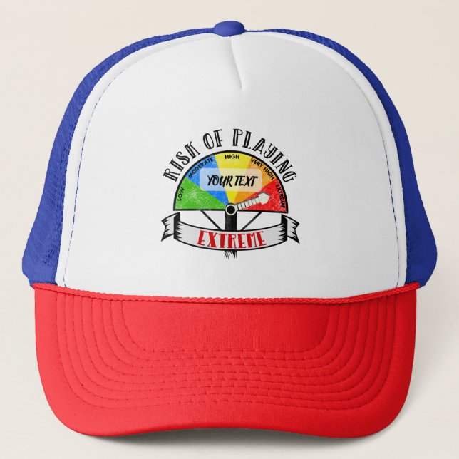 Personalised Funny Sport or Music design Trucker Hat (Front)