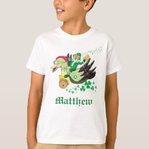 Personalised Funny St Patrick's Leprechaun T-Shirt