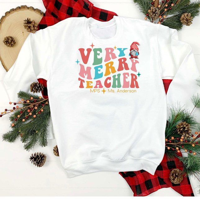 Personalised Funny Teacher Christmas Sweatshirt (Creator Uploaded)