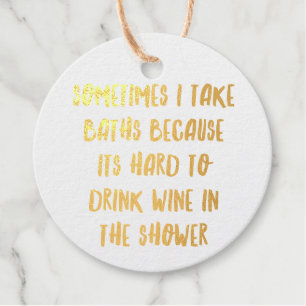 Personalised Funny Wine Bar Quotes VIII Favour Tags