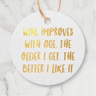 Personalised Funny Wine Bar Quotes XI Favour Tags