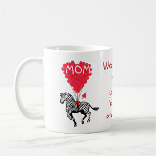 Personalised funny zebra mothers day coffee mug