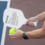 Personalised Funtie Definition Quote Pickleball Paddle<br><div class="desc">This Funtie definition quote design is the perfect way to celebrate the special bond your sister shares with your child as a "Fun Aunt". This design is something that not only brightens her life but also captures the unique joy and love she brings to your family. Whether it's for a...</div>