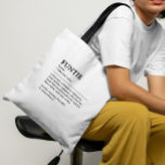 Personalised Funtie Definition Quote Tote Bag<br><div class="desc">This Funtie definition quote design is the perfect way to celebrate the special bond your sister shares with your child as a "Fun Aunt". This design is something that not only brightens her life but also captures the unique joy and love she brings to your family. Whether it's for a...</div>