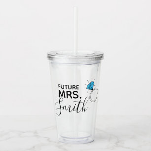 Personalised future acrylic tumbler