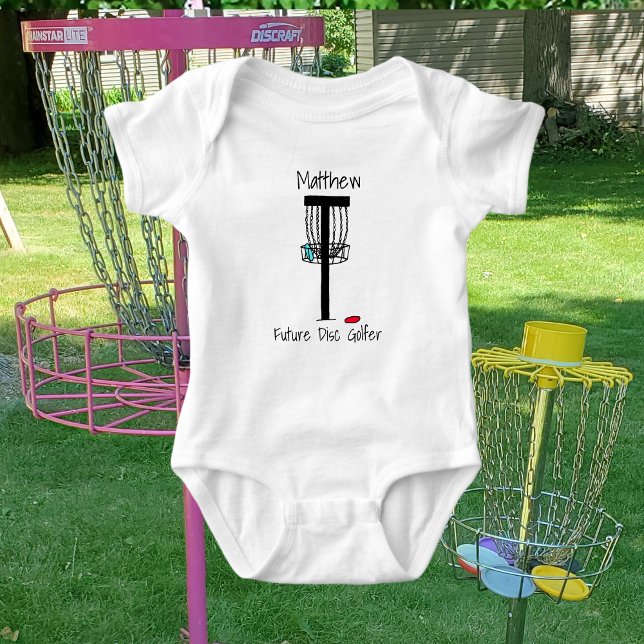 Personalised Future Disc Golfer Baby  Baby Bodysui Bodysuit (Creator Uploaded)