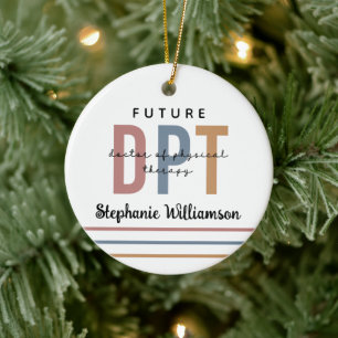 Personalised Future DPT Doctor of Physical Therapy Ceramic Tree Decoration