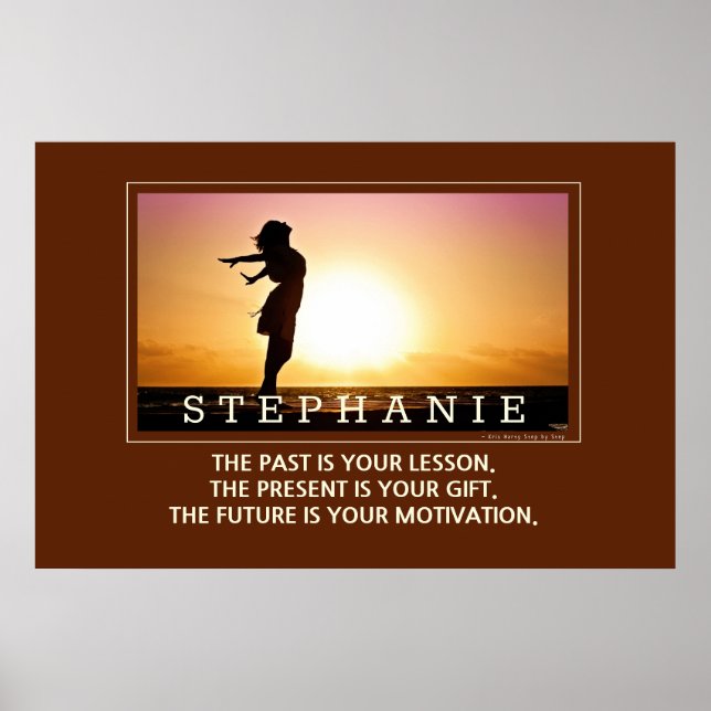 Personalised FUTURE MOTIVATION Inspirational Quote Poster (Front)