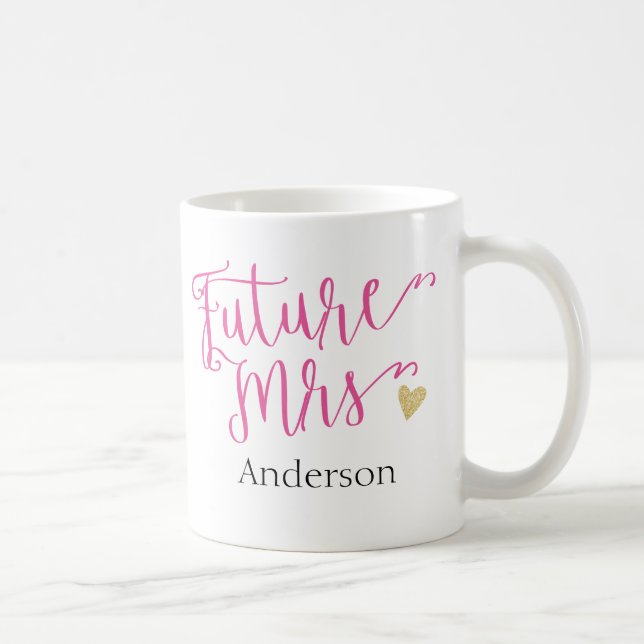 Personalised Future Mrs. | Bride-to-Be Coffee Mug (Right)