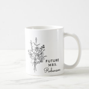Personalised Future Mrs Custom Bride-to-Be Name Coffee Mug