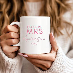 Personalised Future Mrs Engagement Gift  Coffee Mug