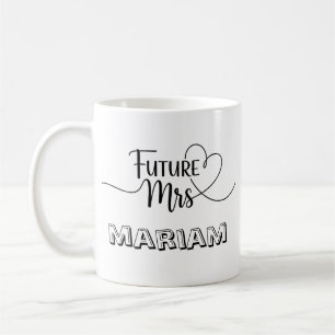 Personalised Future Mrs [Name] Engagement Gift  Coffee Mug