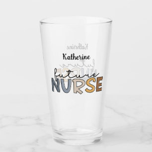 Personalised Future Nurse   Nursing Student Gifts Glass