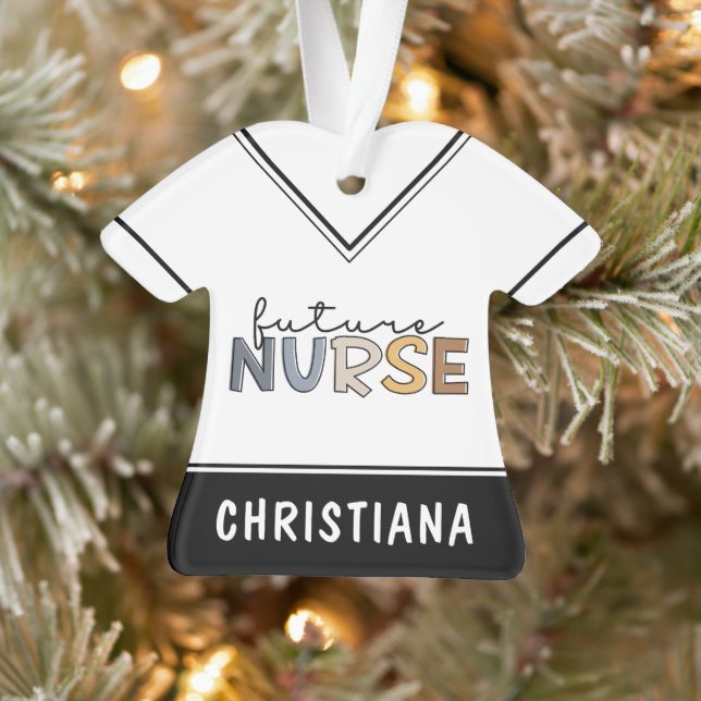 Personalised Future Nurse | Nursing Student Gifts Ornament (Tree)