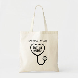 Personalised Future Nurse Stethoscope Tote Bag