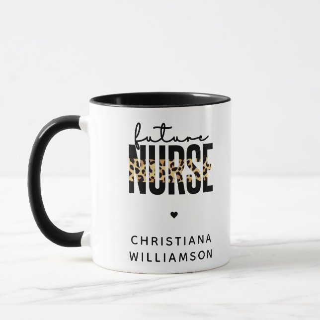 Personalised Future Nurse Student Nurse gifts Mug (Left)