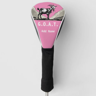 Personalised G.O.A.T. Golf Driver Cover