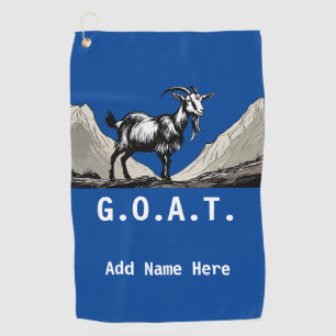 Personalised G.O.A.T. Golf Towel