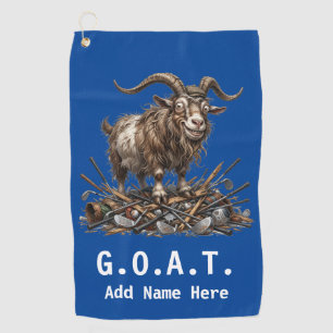 Personalised G.O.A.T. Golf Towel