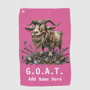 Personalised G.O.A.T. Golf Towel