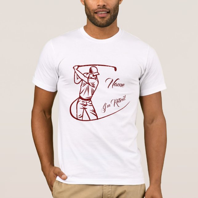 Personalised  Gag Gift for Golfers T-Shirt (Front)