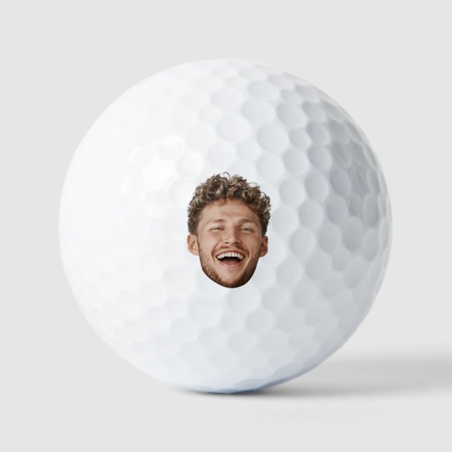 Personalised Gag Gift Golfers – Funny Custom Face Golf Balls (Front)