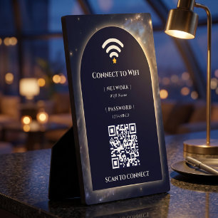 Personalised Galaxy Gold Frame Wifi