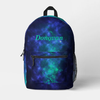 Personalised Galaxy Printed Backpack