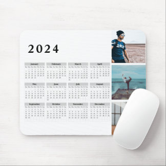 Personalised Gallery 2024 Calendar, Bold Mouse Mat