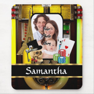 Personalised gambler mouse mat