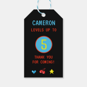 Personalised Gamer 5th Birthday Thank You Gift Tags