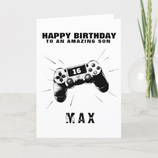 Personalised Gamer Birthday Card 