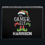 Personalised Gamer Elf Christmas Video Gaming  Calendar<br><div class="desc">Gamer Elf Matching Family Christmas Video Gaming Elf</div>