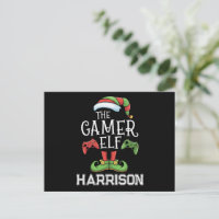 Personalised Gamer Elf Christmas Video Gaming