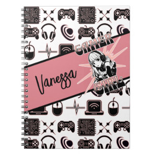 Personalised Gamer Girl   Gaming  Notebook