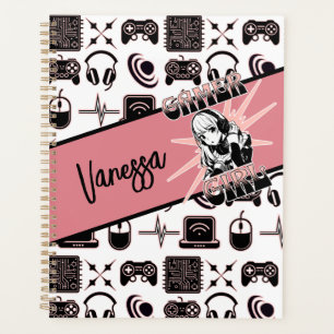 Personalised Gamer Girl   Gaming  Planner