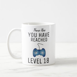 Personalised Gamer Mug, 18th Birthday Gift, Coffee Mug