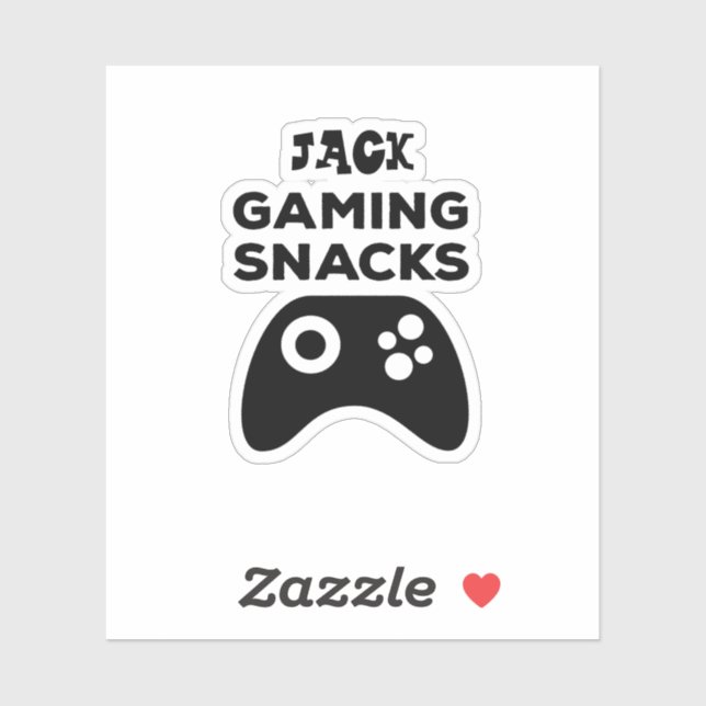 Personalised Gaming Snacks Gift Sticker (Sheet)