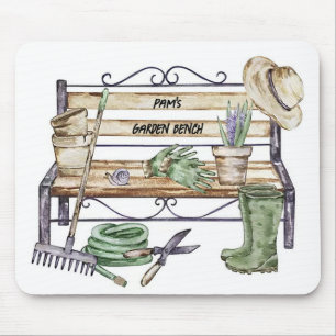 Personalised Garden Bench Mouse Mat