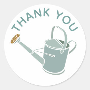 Personalised Garden Birthday Thank you Classic Round Sticker