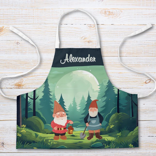 Personalised Garden Gnome Kids Apron (Creator Uploaded)