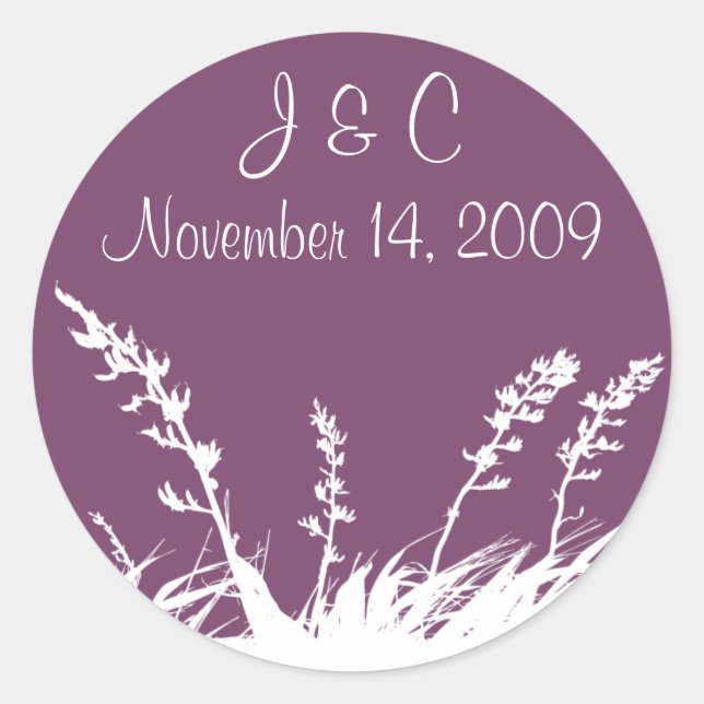 Personalised Garden Silhouette Envelope Seal (Front)