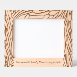 Personalised Garden Woodcut Etched Frames